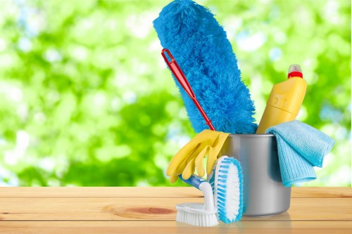 Professional office cleaning in Harringay with tidy desks and polished floors