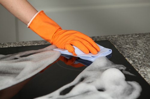 Carpet cleaning team using eco-friendly methods in Harringay