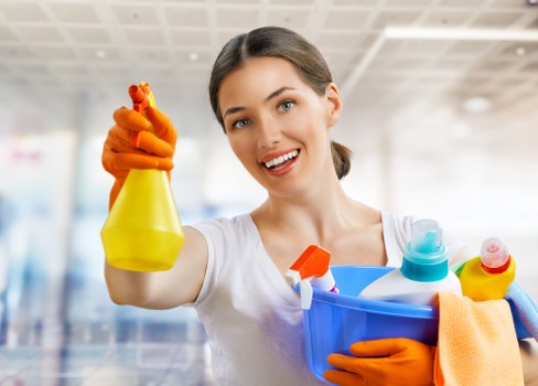 Carpet cleaning equipment and safety preparation in a home setting