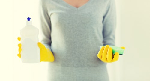 Eco-friendly cleaning tools used by home cleaners in Harringay