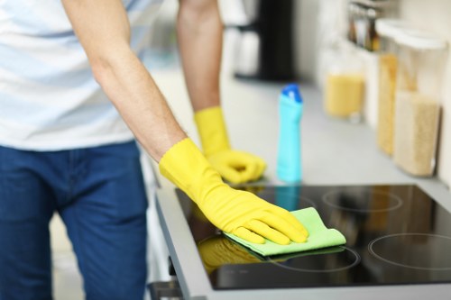 Deep upholstery cleaning removing stains from a sofa