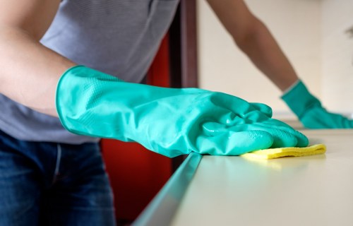 Commercial cleaning team servicing an office in Harringay